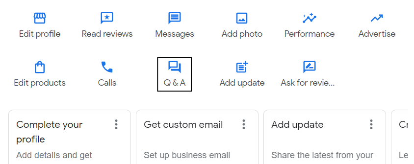 Google my Business Q&A